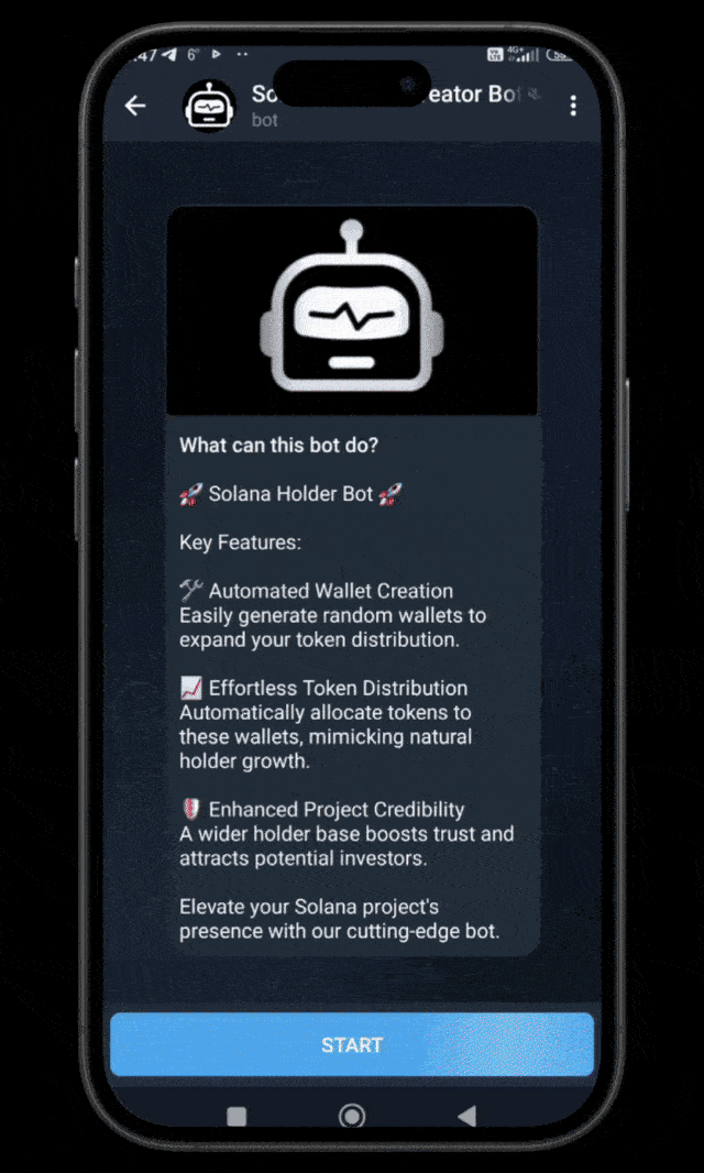 Solana Holder Bot for Memecoin Rankings